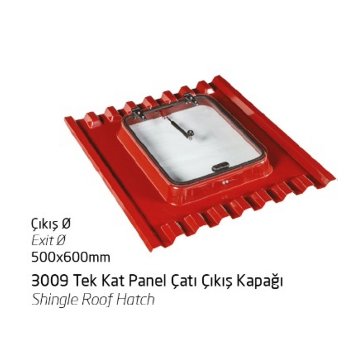 3009 Tek Kat Panel Çatı Çıkış Kapağı
