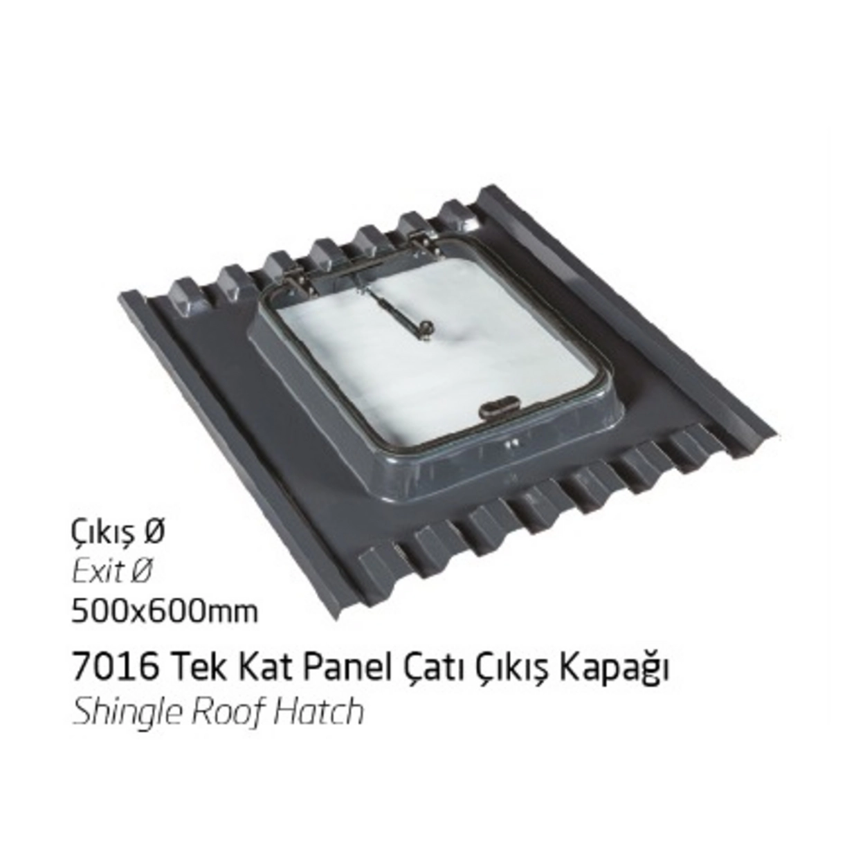 7016 Tek Kat Panel Çatı Çıkış Kapağı