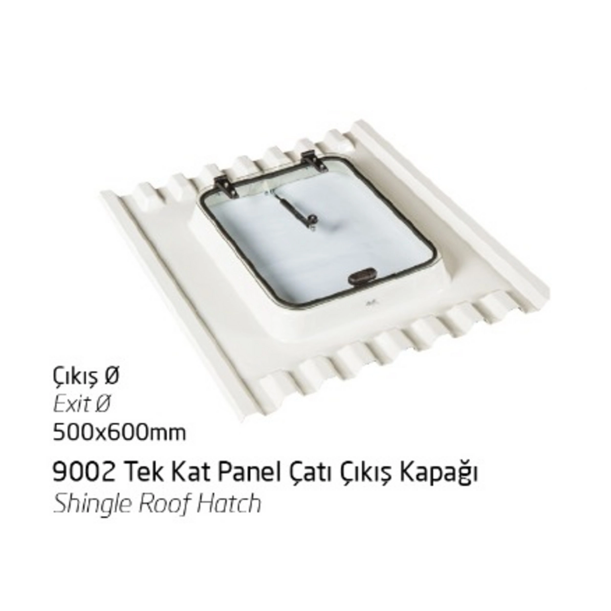 9002 Tek Kat Panel Çatı Çıkış Kapağı