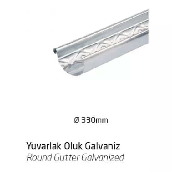 Yuvarlak Oluk Galvaniz