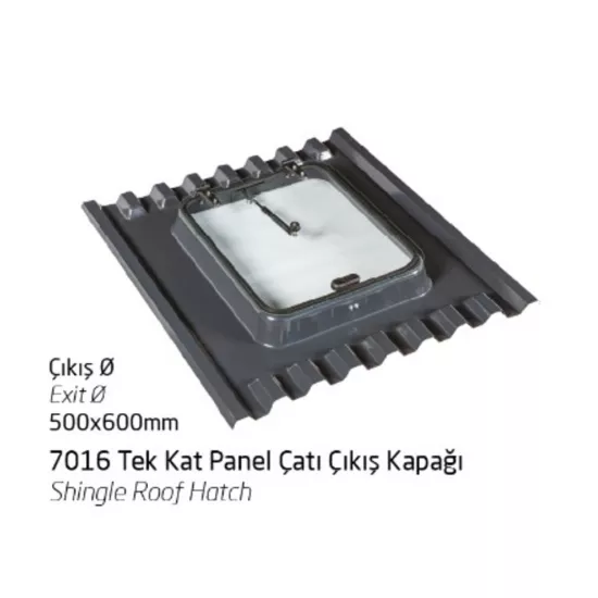 7016 Tek Kat Panel Çatı Çıkış Kapağı