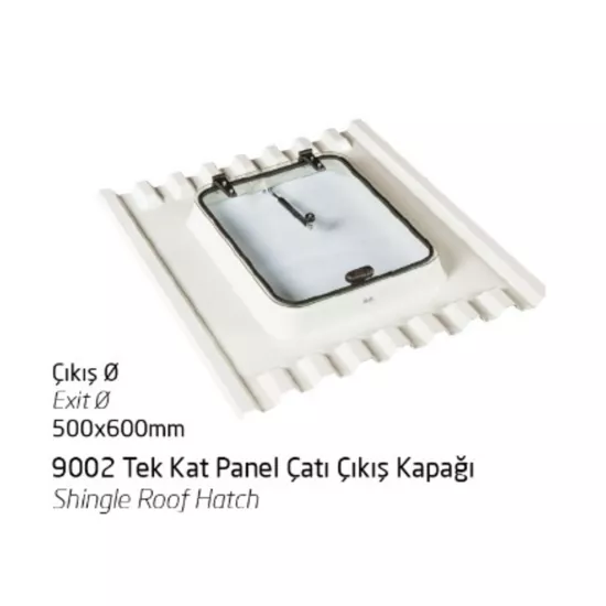 9002 Tek Kat Panel Çatı Çıkış Kapağı