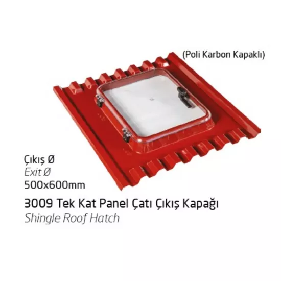 3009 Tek Kat Panel Çatı Çıkış Kapağı